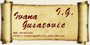 Ivana Gušatović vizit kartica